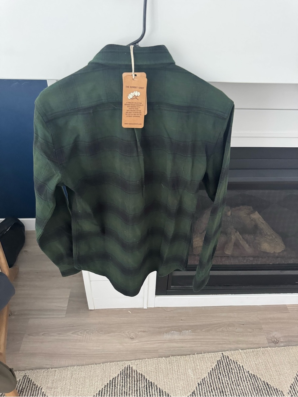 Thursday Boot Co. Summit Flannel Shirt Evergreen Button Up Men's XS - Picture 4 of 4